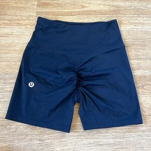 Navy Blue LuluLemon Biker Shorts